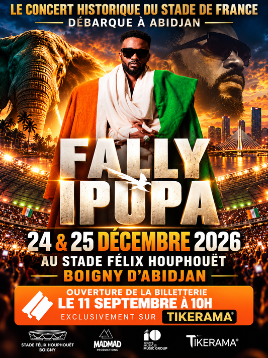 Fally Ipupa en concert au Stade Félix Houphouët-Boigny les 24 & 25 décembre 2026