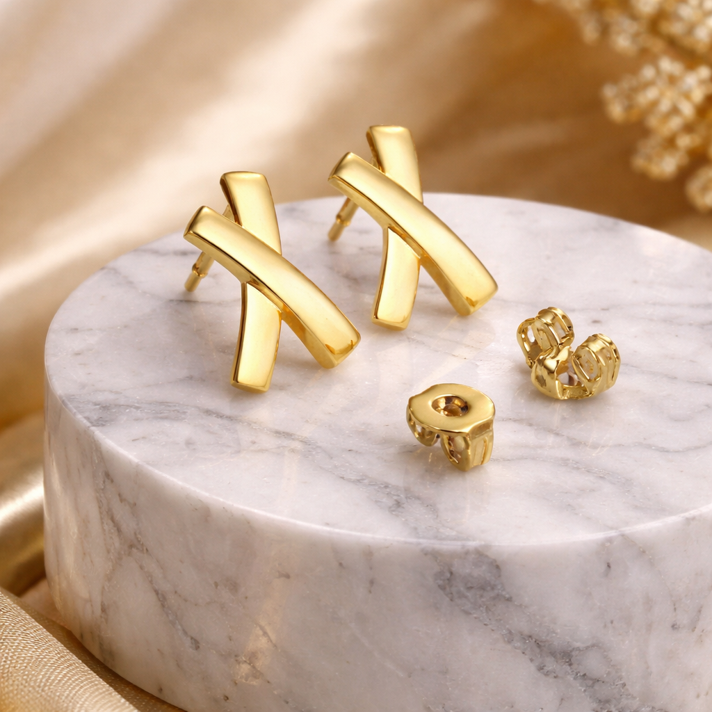 Boucles d’Oreilles Lettre X – Édition Prestige