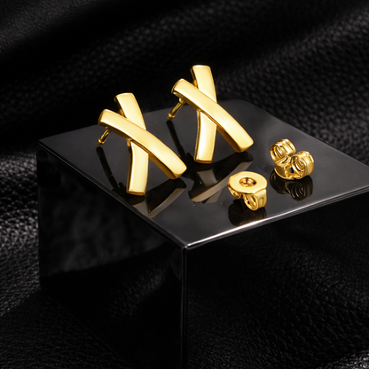 Boucles d’Oreilles Lettre X – Édition Prestige