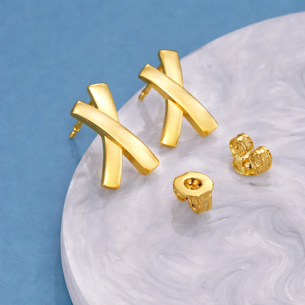 Boucles d’Oreilles Lettre X – Édition Prestige