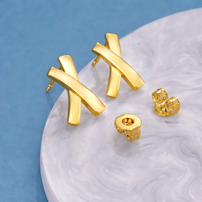 Boucles d’Oreilles Lettre X – Édition Prestige