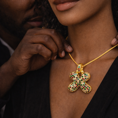 Collier Initiale Arc-en-Ciel – Signature Zircon