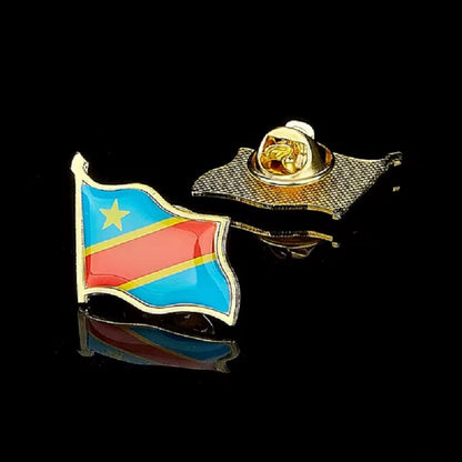 3 Pin's Drapeaux — Afrique