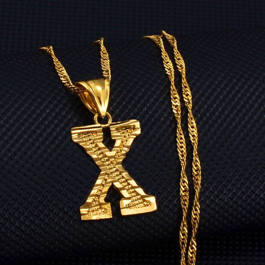 Collier Lettre Minimal – Plaqué Or Signature