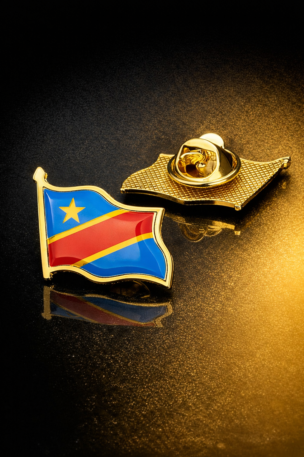 3 Pin's Drapeaux — Afrique