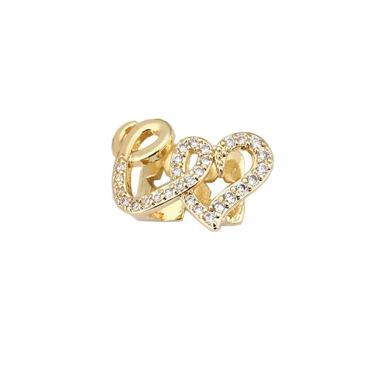 SEKI SEKI  Sophistiqué Double Cœur Zircon – Signature Élégance | Warriors Connexion