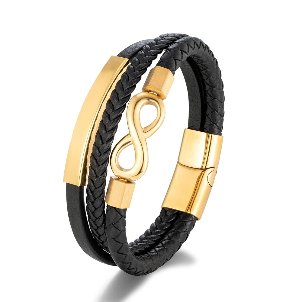 Bracelet INFINITY Signature — Héritage Éternel