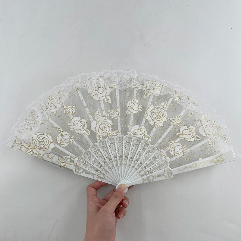 collection d’éventails LED en dentelle scintillante