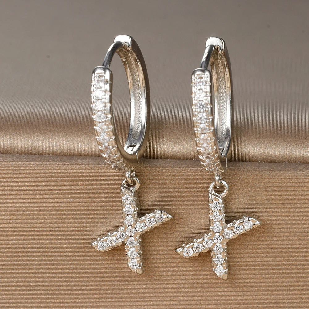 Boucles Lettre Cristal – Collection Alphabet