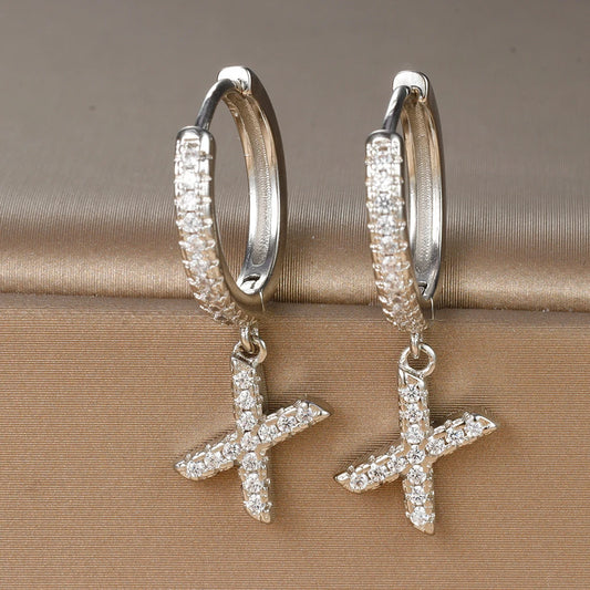 Boucles Lettre Cristal – Collection Alphabet