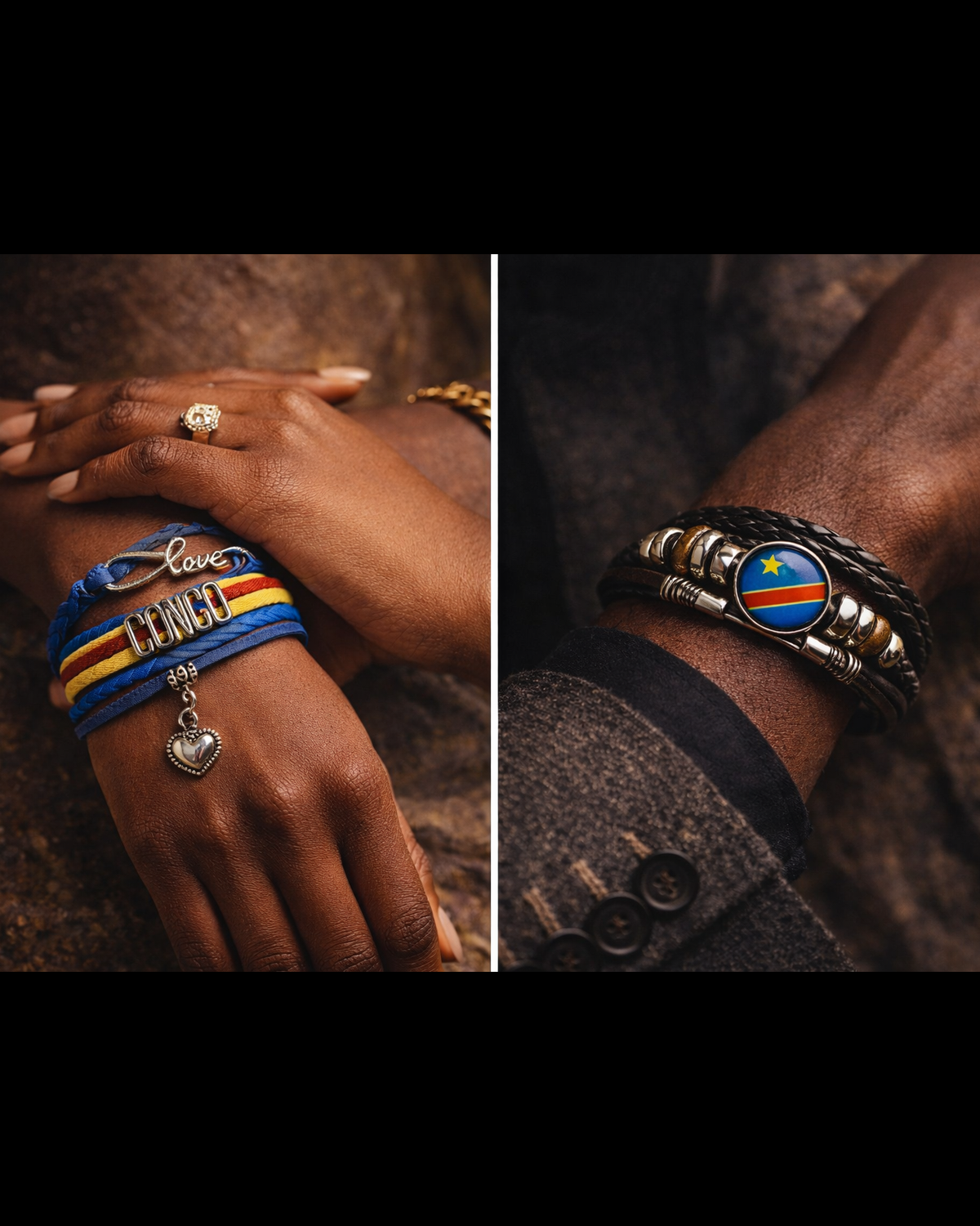 🇨🇩 BRACELET HÉRITAGE — RDCONGO