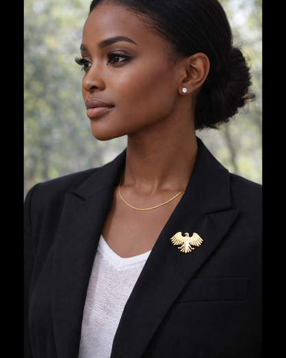 Pin's Aigle Impérial – Acier Inoxydable